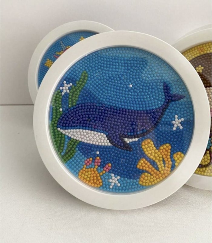 Diamond painting with frame