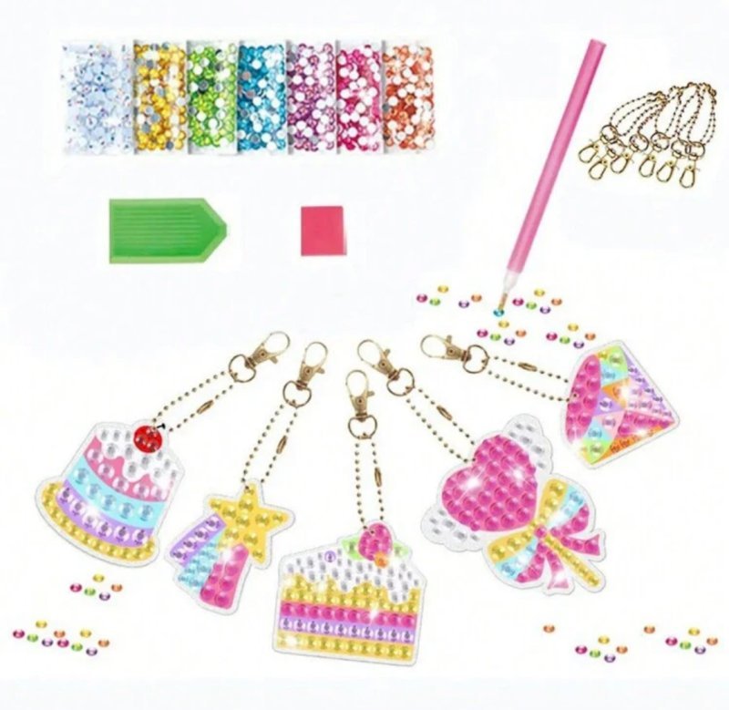 Diamond painting keychains