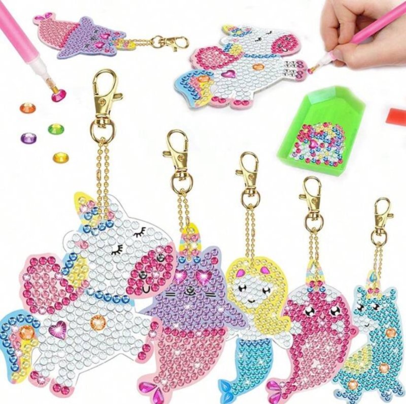 Diamond painting keychains