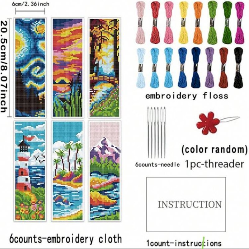 Cross stitch bookmarks