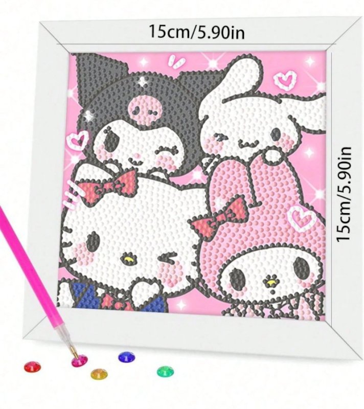 Kids diamond painting with frame