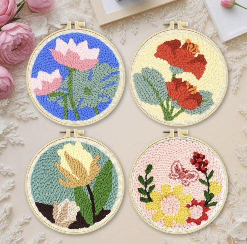 Poke embroidery set