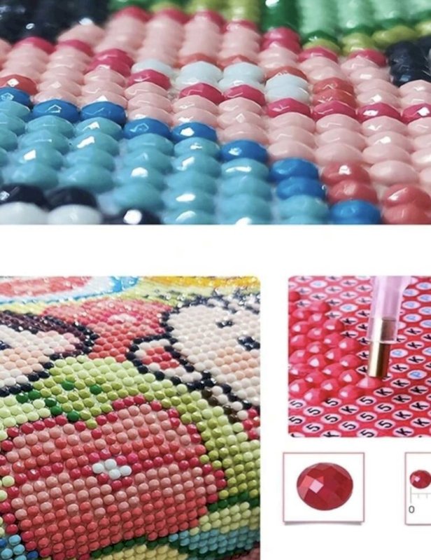 Diamond painting with frame