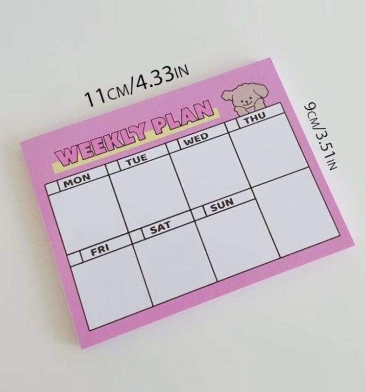 Weekly planner