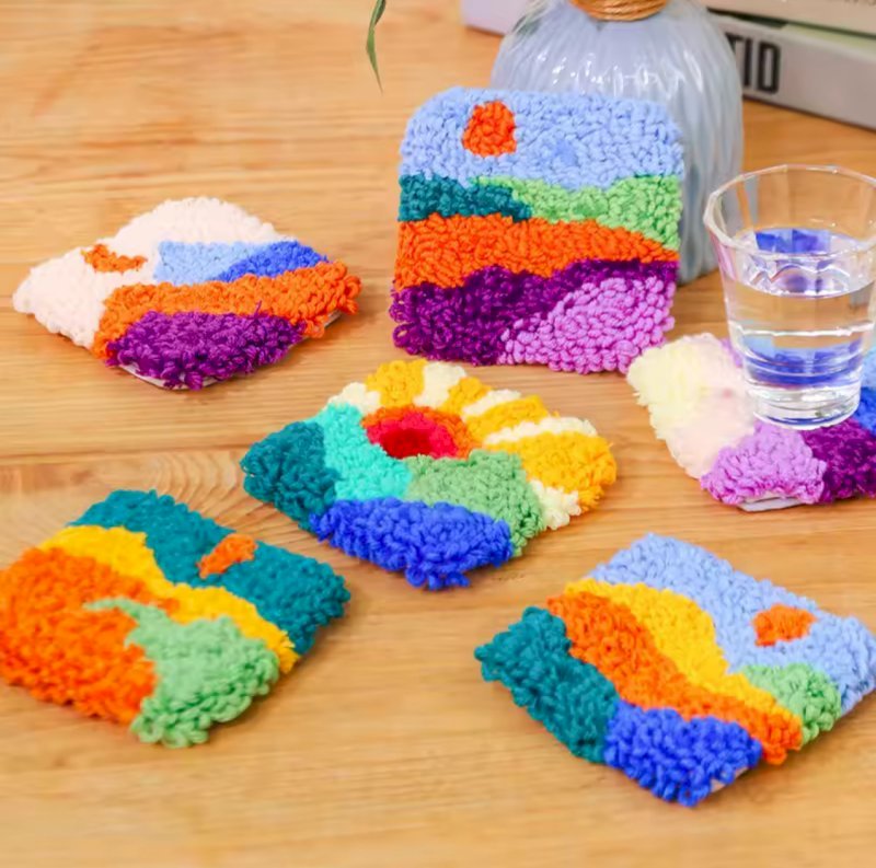 Coaster embroidery set