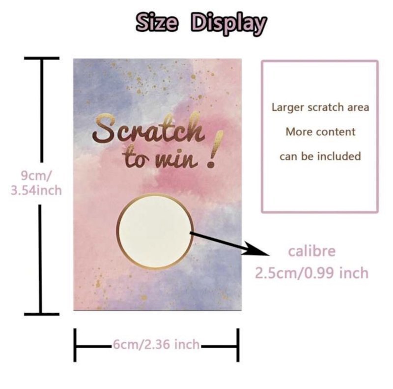 Scratch & win 10 Pcs