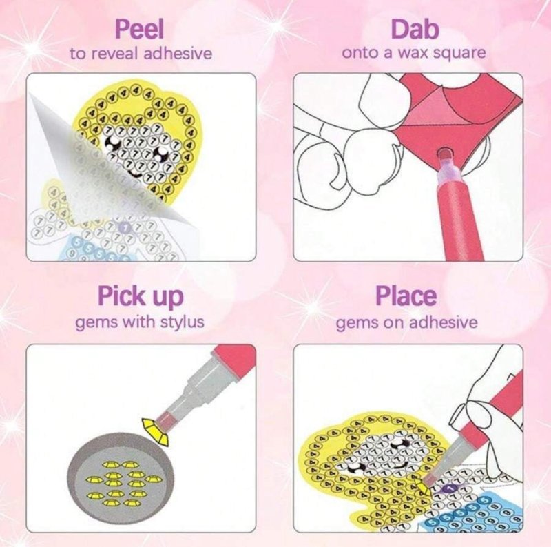 Diamond painting keychains