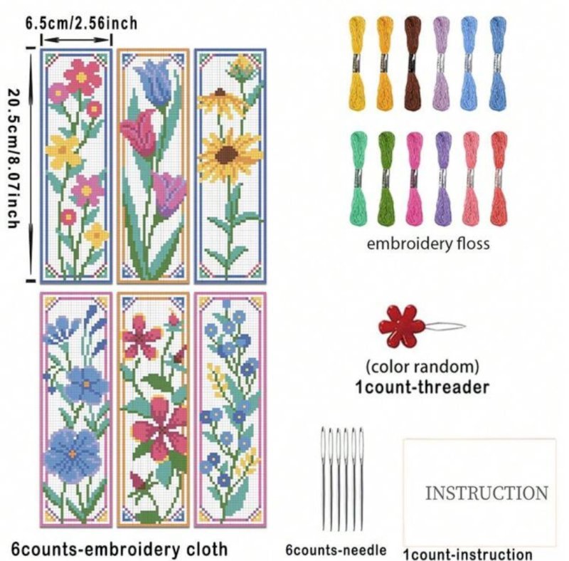 Cross stitch bookmarks