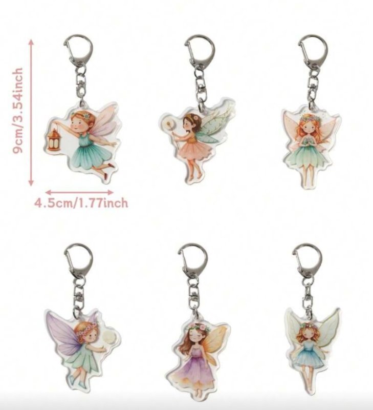 Keychains 6 Pcs