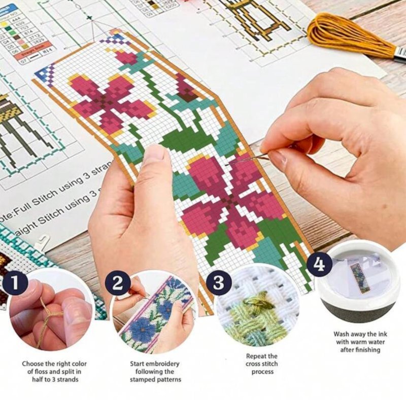 Cross stitch bookmarks