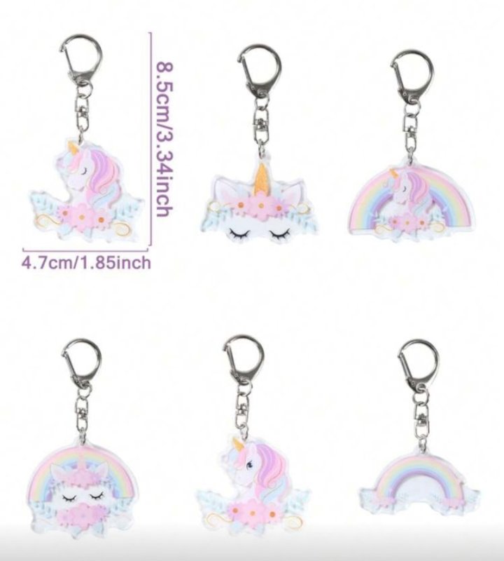 Keychains 6 Pcs