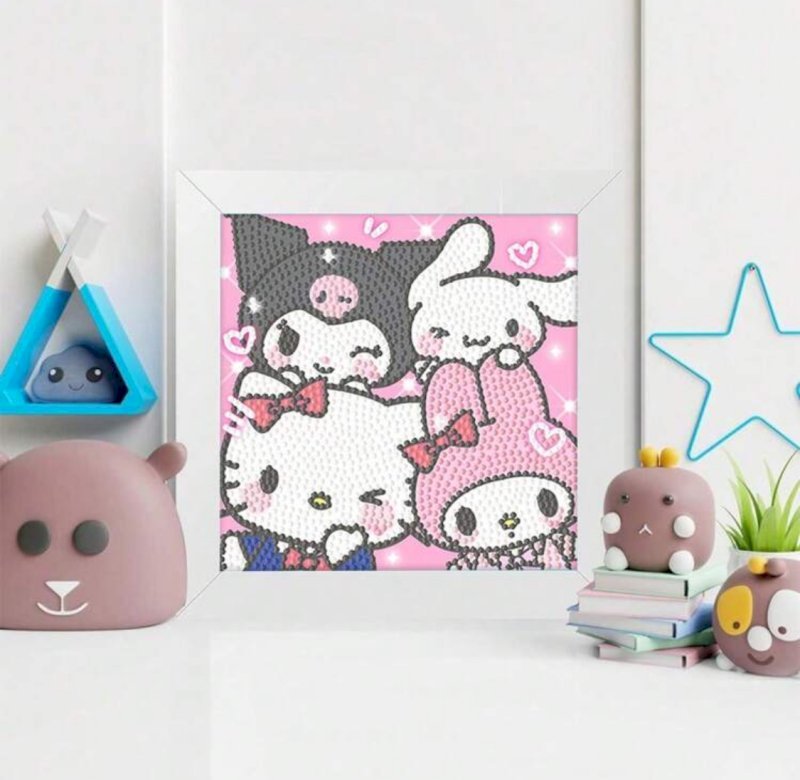 Kids diamond painting with frame