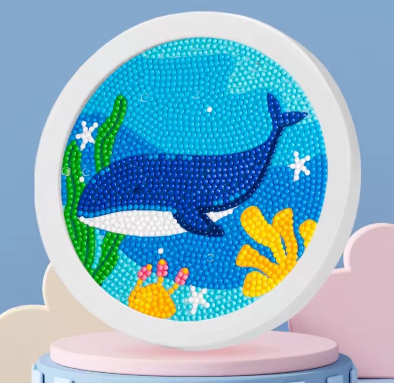 Diamond painting with frame