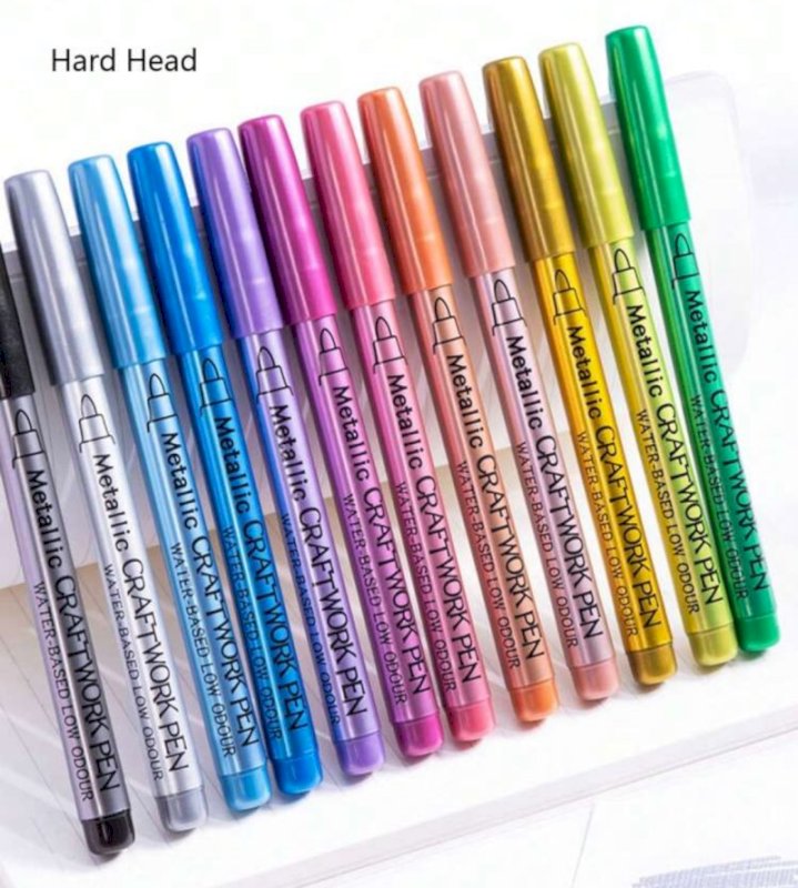 12 metallic pen set