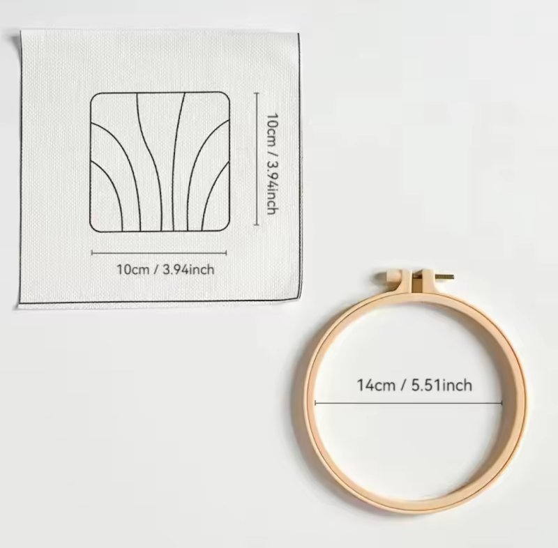 Coaster embroidery set