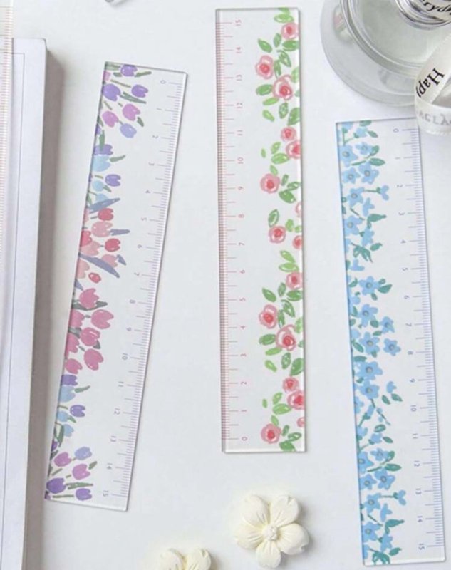 Floral ruler