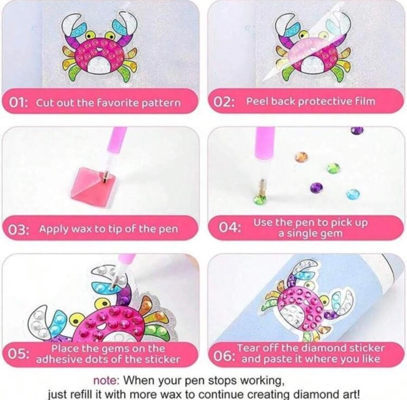 Diamond painting stickers
