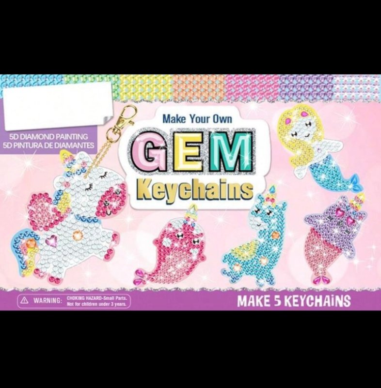 Diamond painting keychains