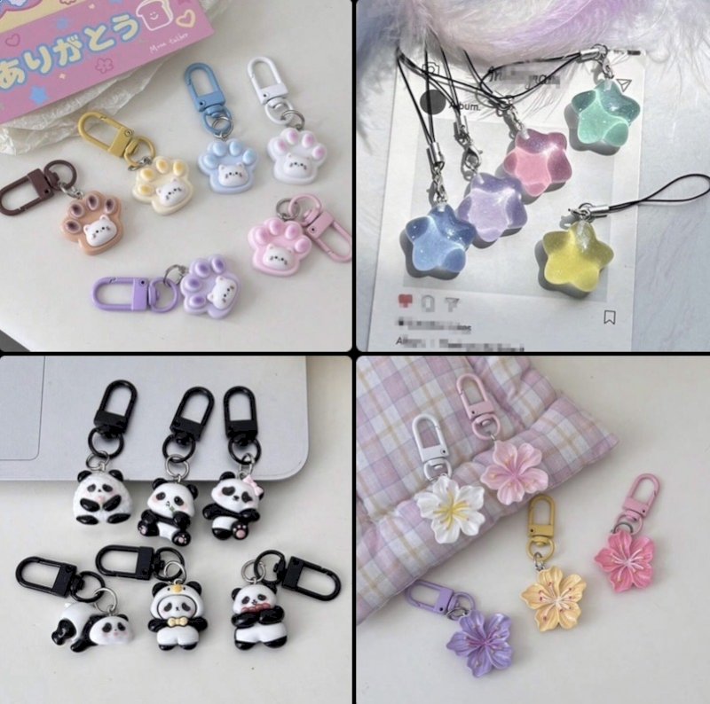 10 Pcs random keychains