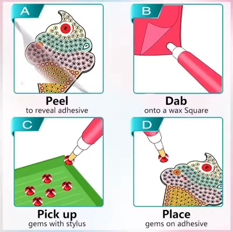 Diamond painting stickers