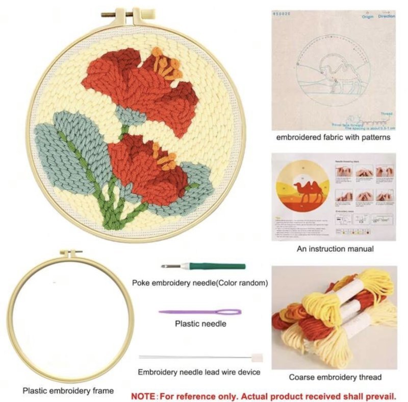 Poke embroidery set