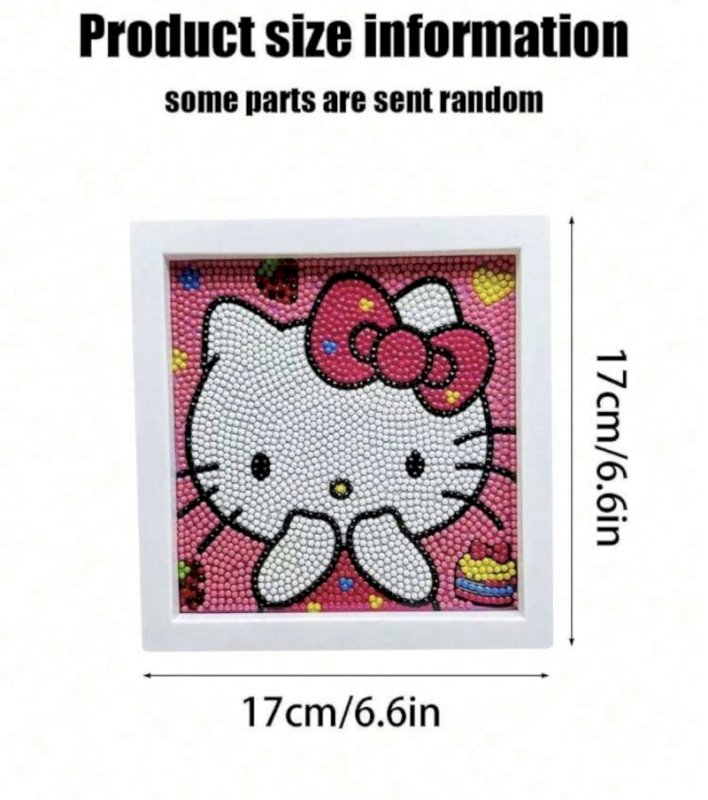Diamond painting with frame