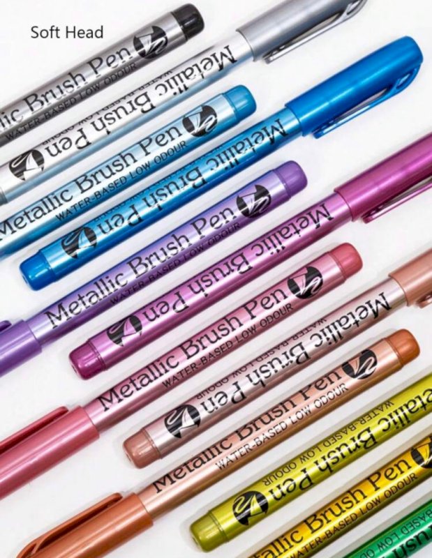 12 metallic pen set