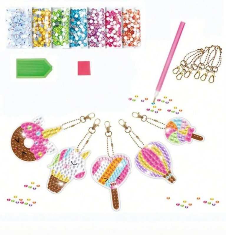 Diamond painting keychains