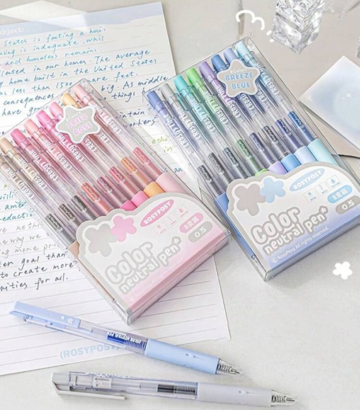 8 Multicolor pens