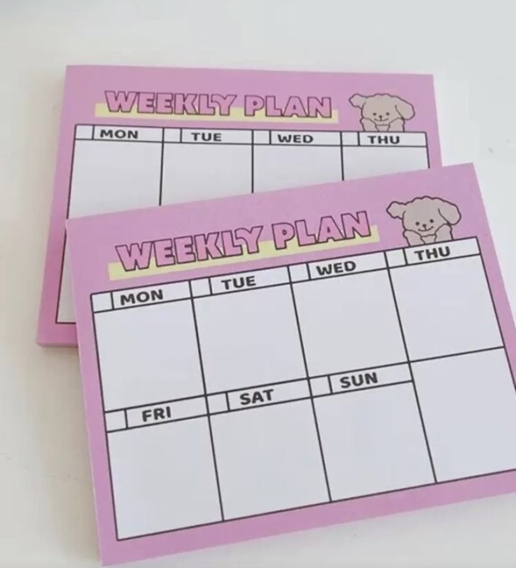 Weekly planner