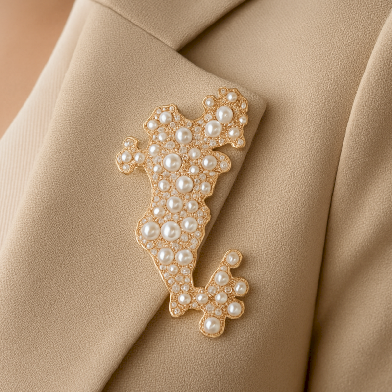 بروش وقلادة الخريطة