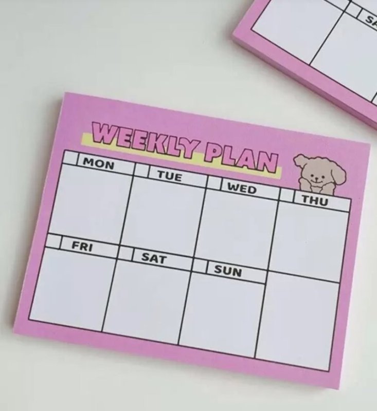 Weekly planner