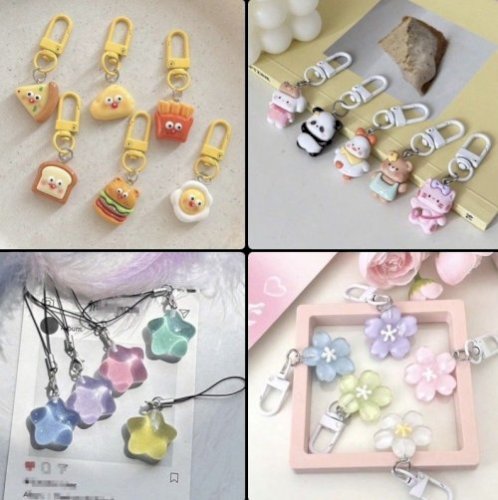 10 Pcs random keychains