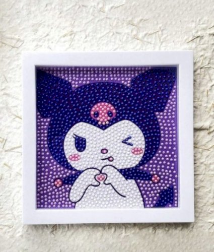 Diamond painting with frame