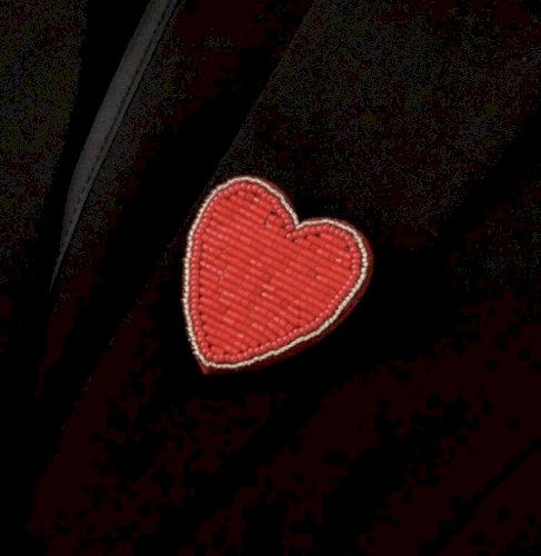 Heart pin