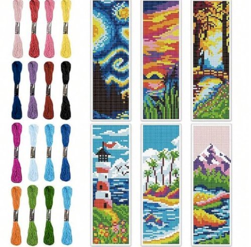 Cross stitch bookmarks