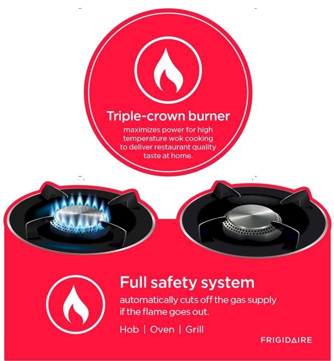 Frigidaire Cooker FNGJ90JGVP 5 GAS 90x60 Steel