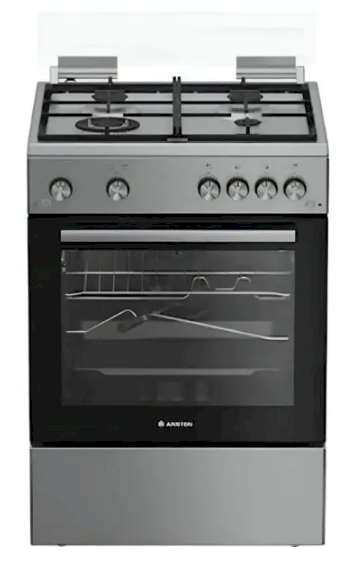 Ariston 4 Burner Gas Cooker 60cm Inox / ARR6GGG23125XME