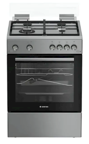 Ariston 4 Burner Gas Cooker 60cm Inox / ARR6GGG23125XME