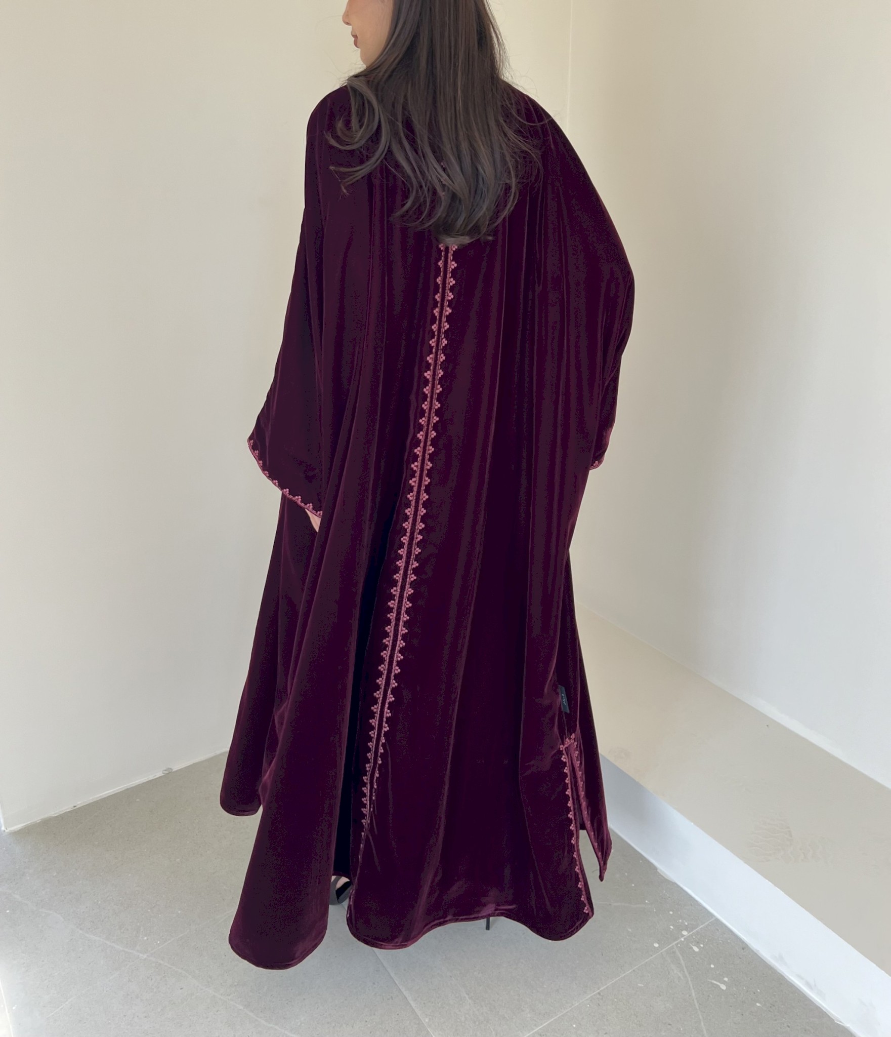 Deep maroon velvet set