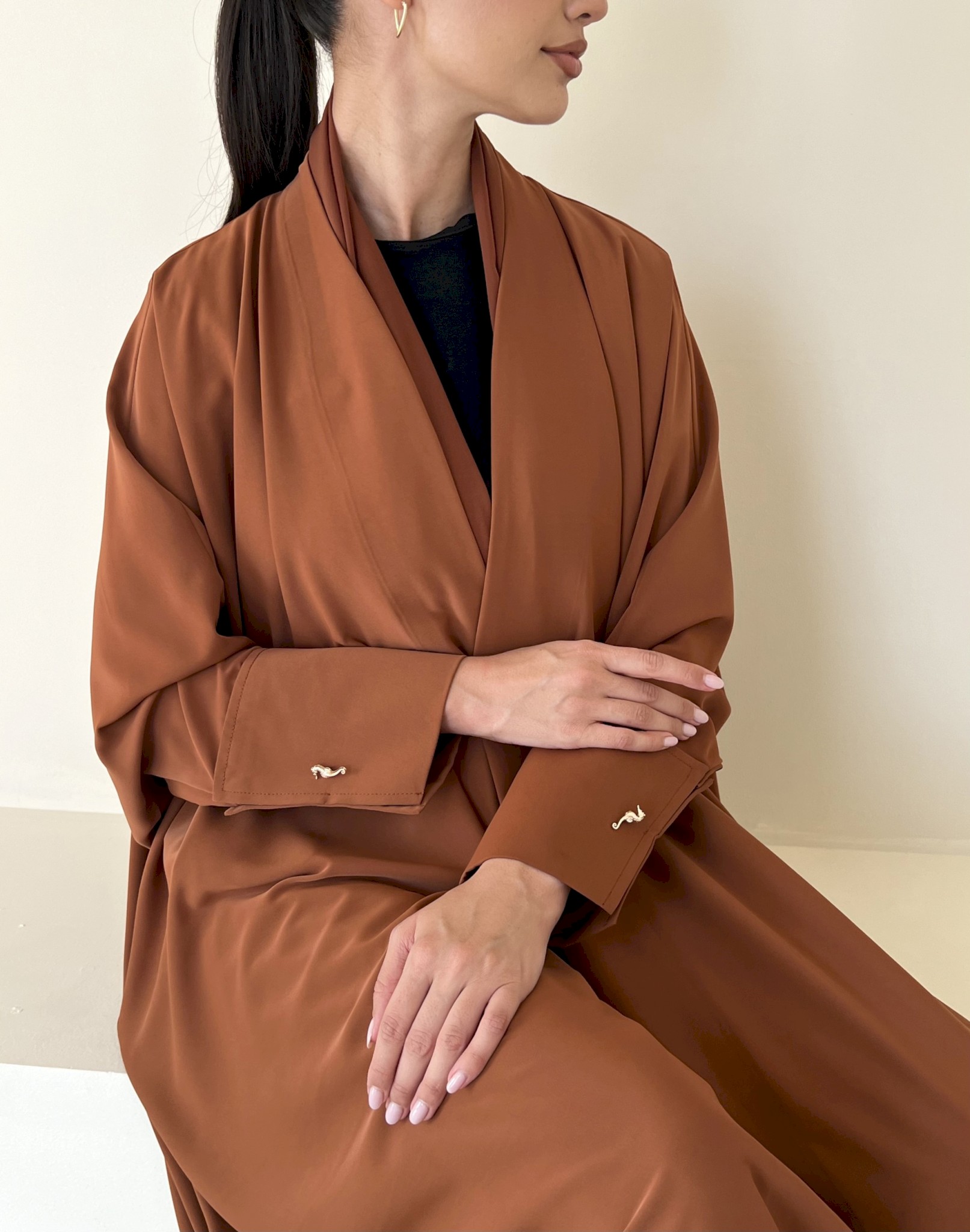Burnt Orange Coastal Charms Cloak
