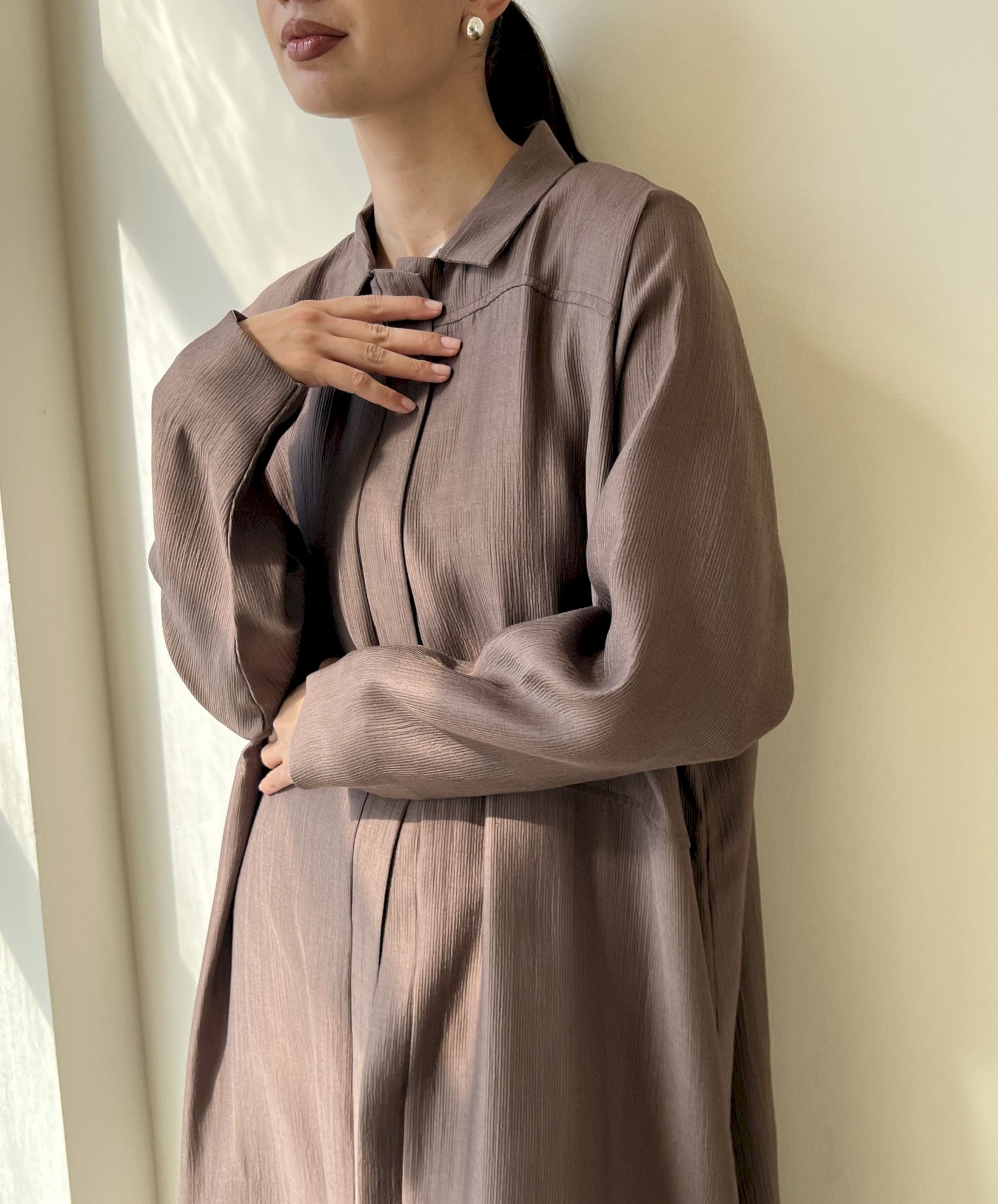 Mocha line abaya