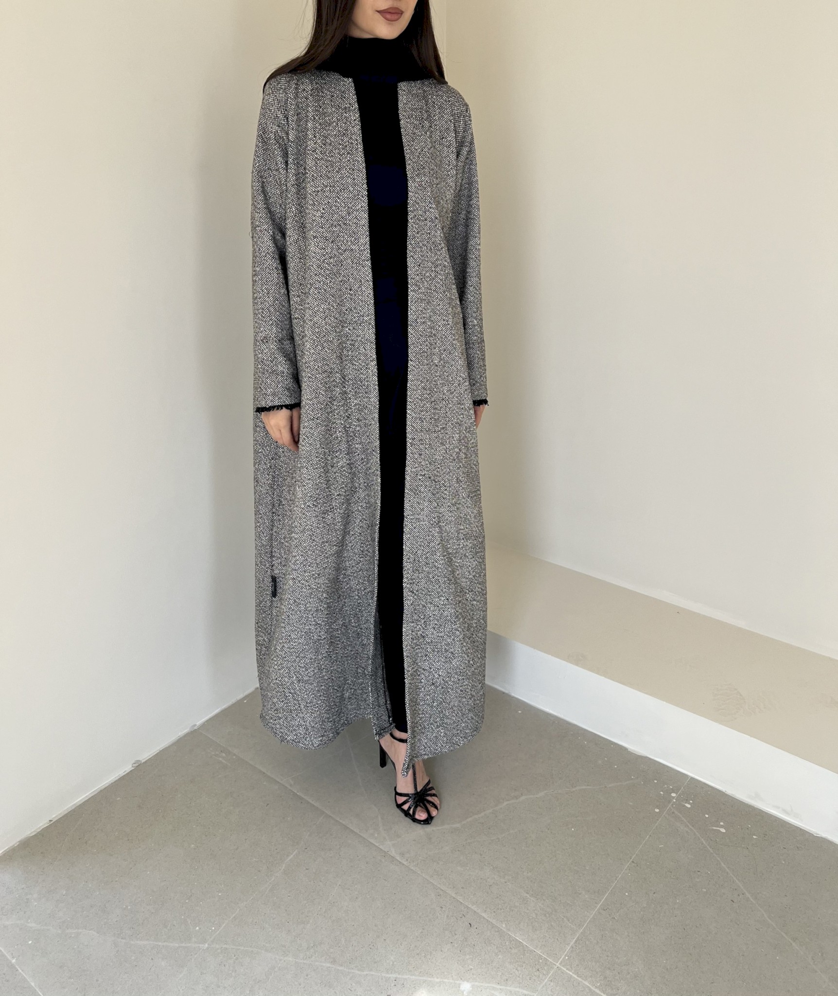 Black tweed cloak