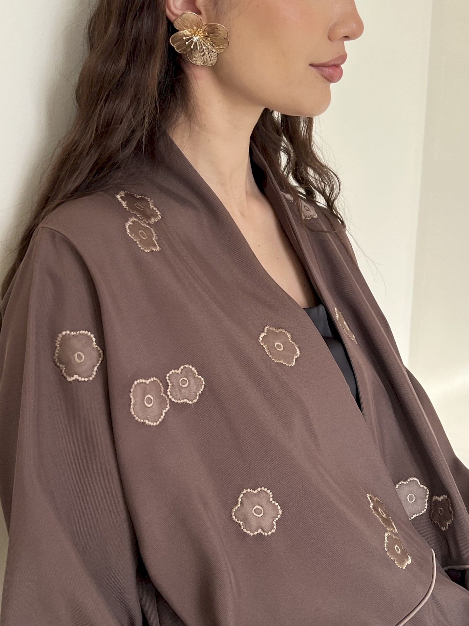Olive-brown sakura cloak