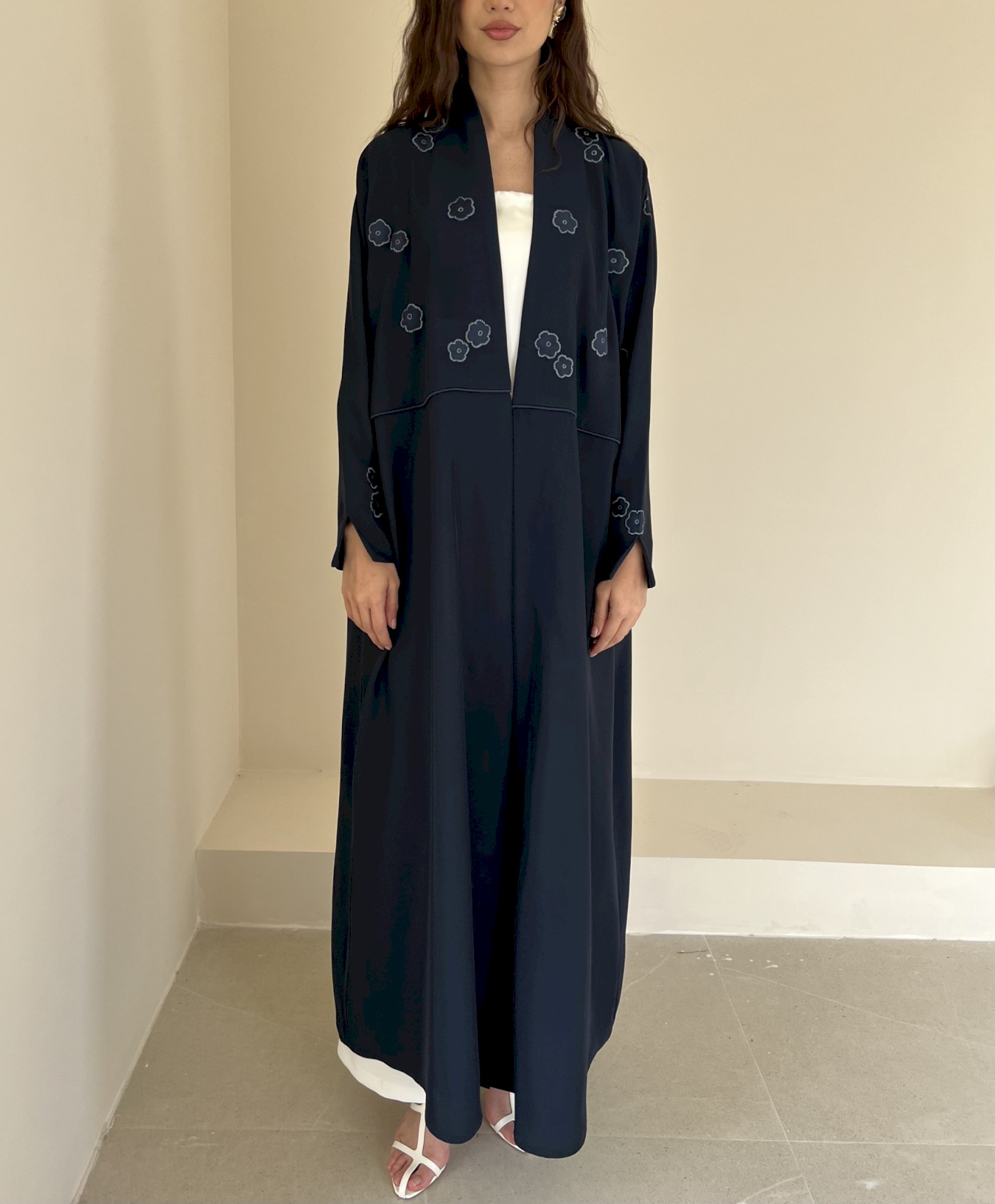 Navy blue Sakura cloak