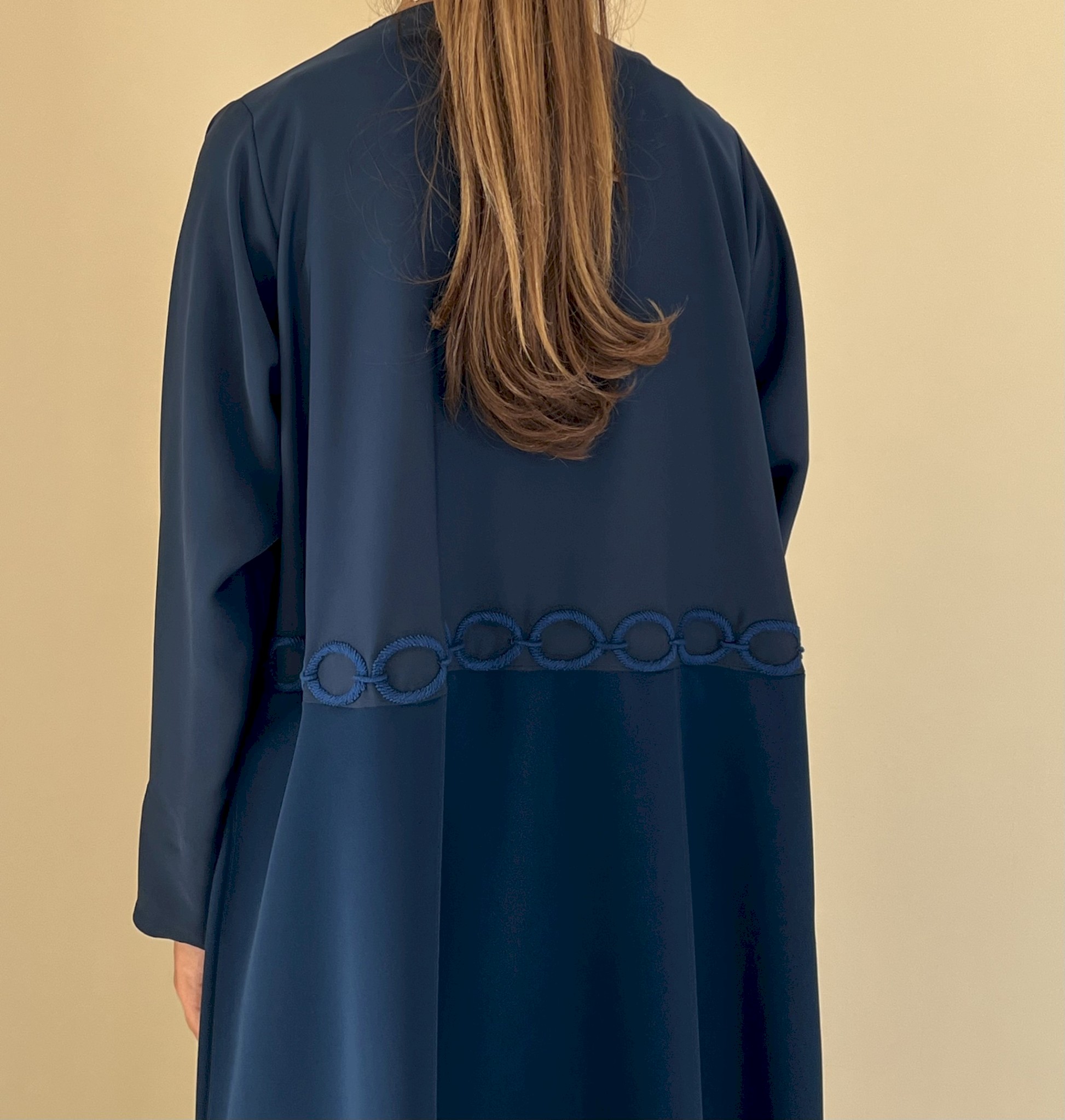 Blue rope chain cloak