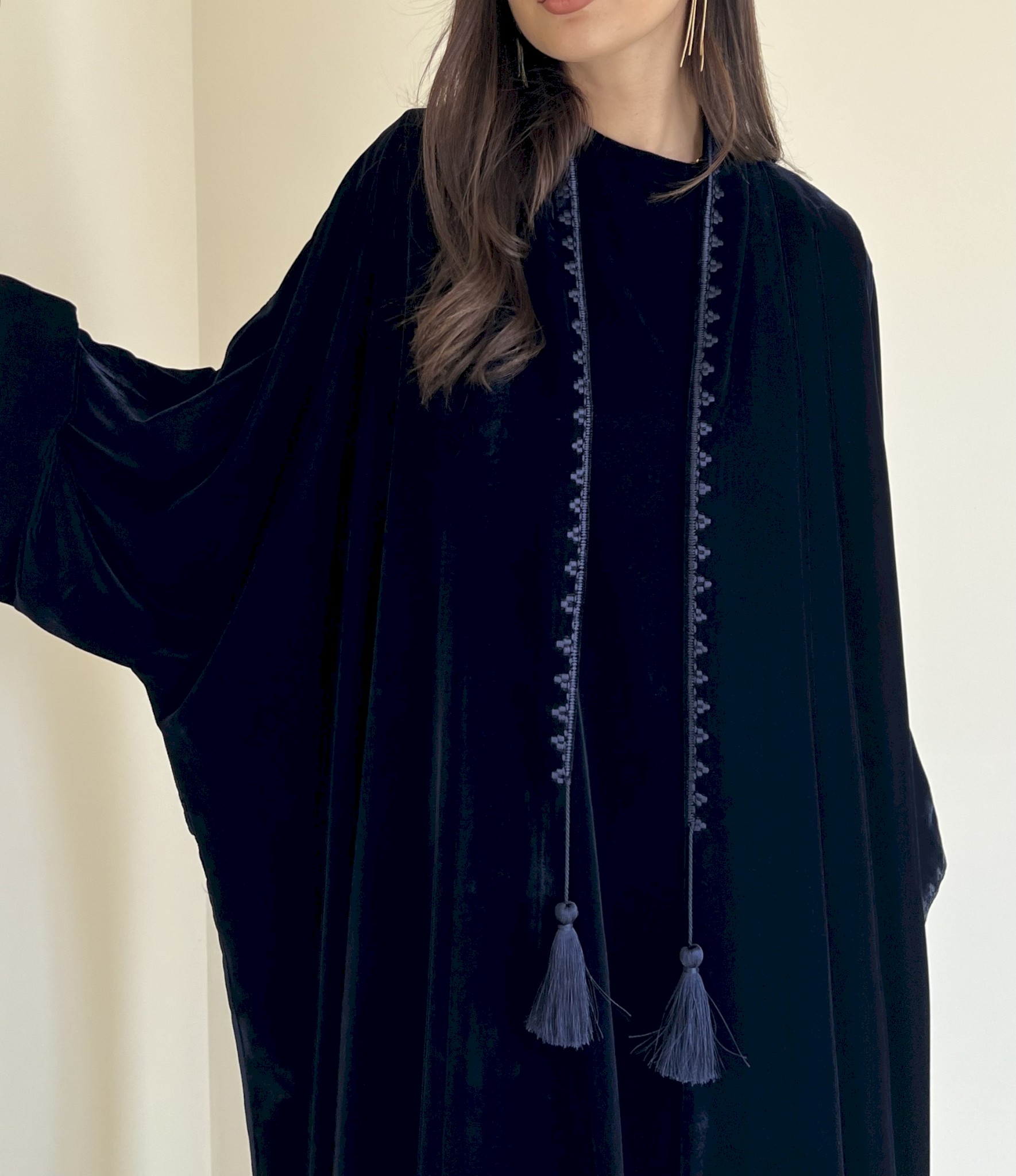 Royal navy velvet set