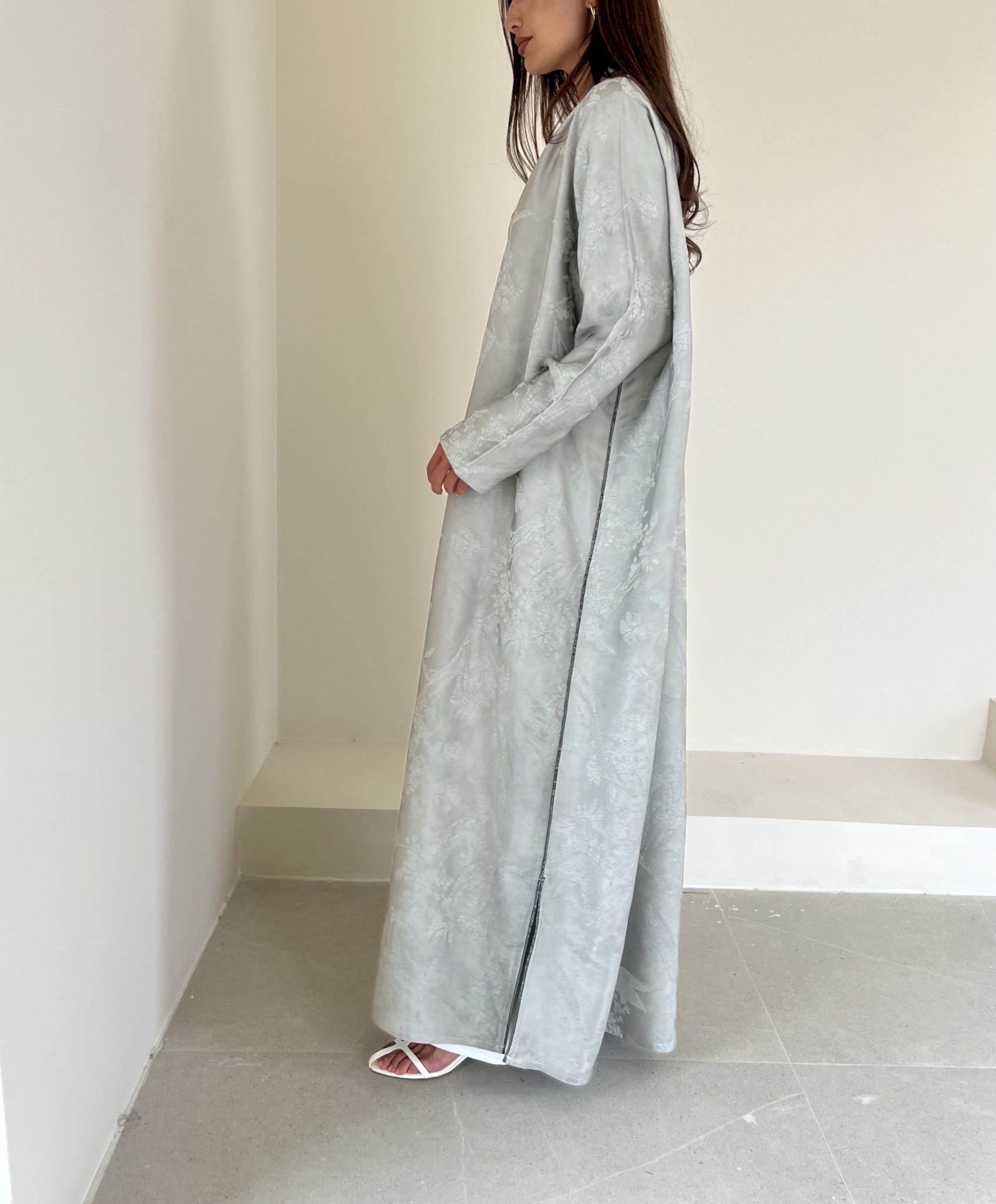 Sage Green floral cloak