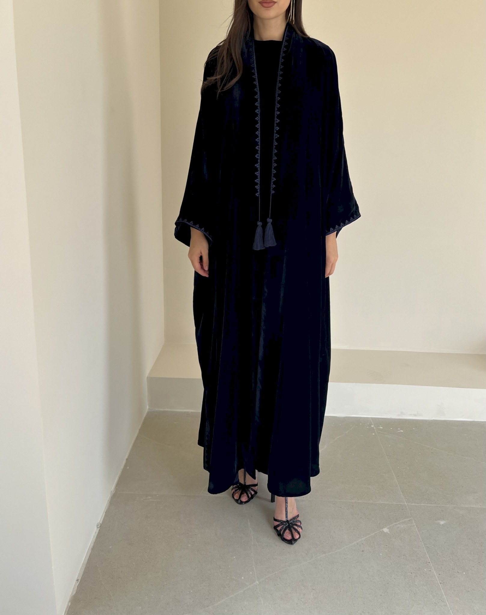 Royal navy velvet set