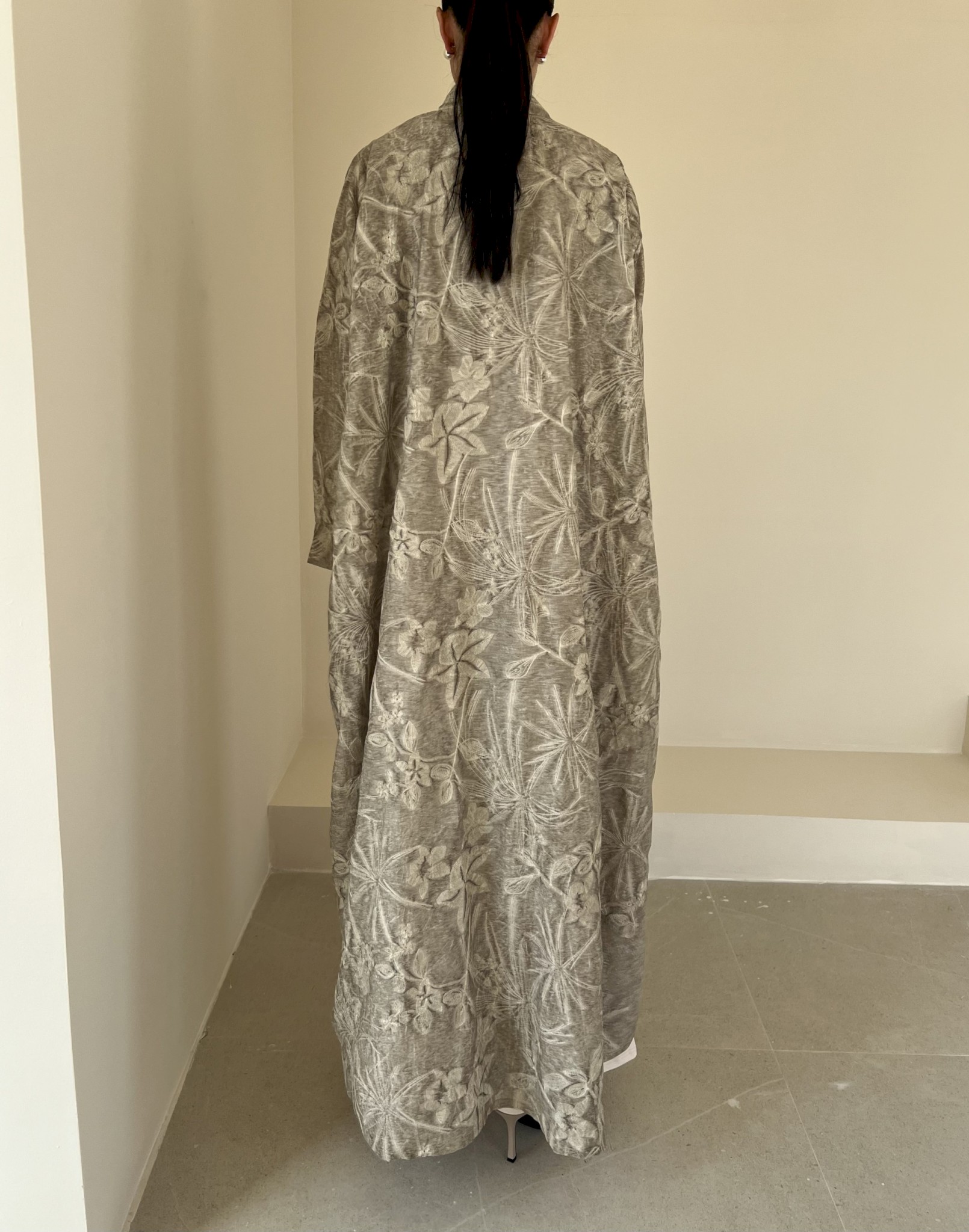 Taupe Fluer Linen Cloak